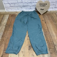 Vintage 1990s Nike Swoosh Logo Track Pants Sz L 12/14 28-30  Waist Sports 90s