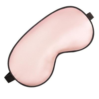 Silk Eye Sleep Mask - Adjustable Strap, Comfortable 1 Count (Pack of 1), Pink 