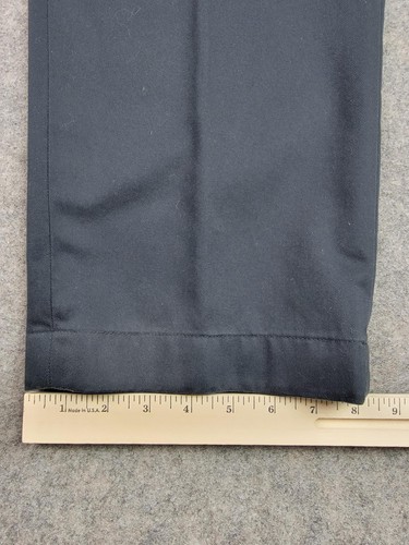 Brooks Brothers Pantaloni Uomo 38x32 Navy Advantage Chino Clark Flat Front Dritti - Foto 14 di 16