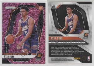 2024-25 Panini Prizm Fast Break Pink Prizm /50 Ryan Dunn #258 Rookie RC
