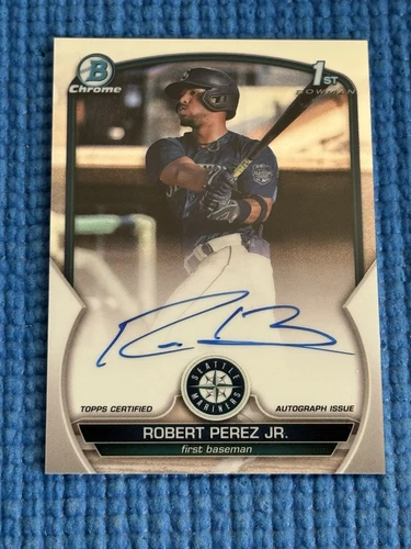 Robert Perez Jr 2023 Bowman Chrome Prospects 1st Auto #CPA-RP Mariners