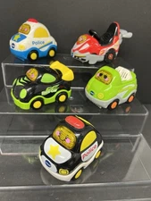 VTech Go Go Smart Wheels Cars Vehicles LOT of 5 Police Race Convertible More