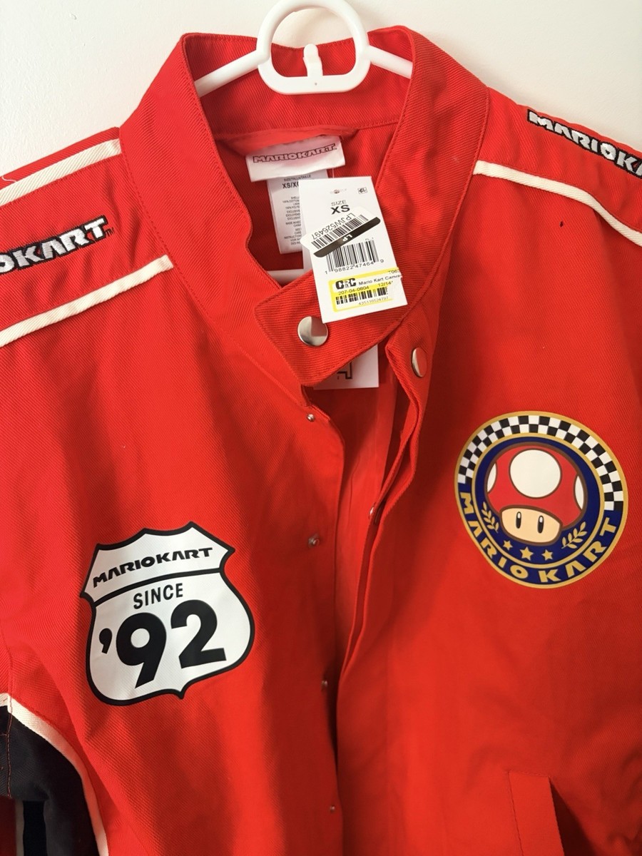 Mario Kart Red Canvas Racing Jacket - Adults Extra Small - Target