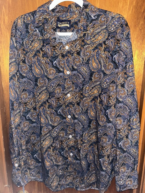 Men's Cremieux Premium Denim Shirt Size Large