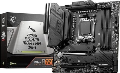 MSI MAG B650M MORTAR WIFI - 911-7D76-008 - AM5 Micro-ATX Mainboard - Brandneu