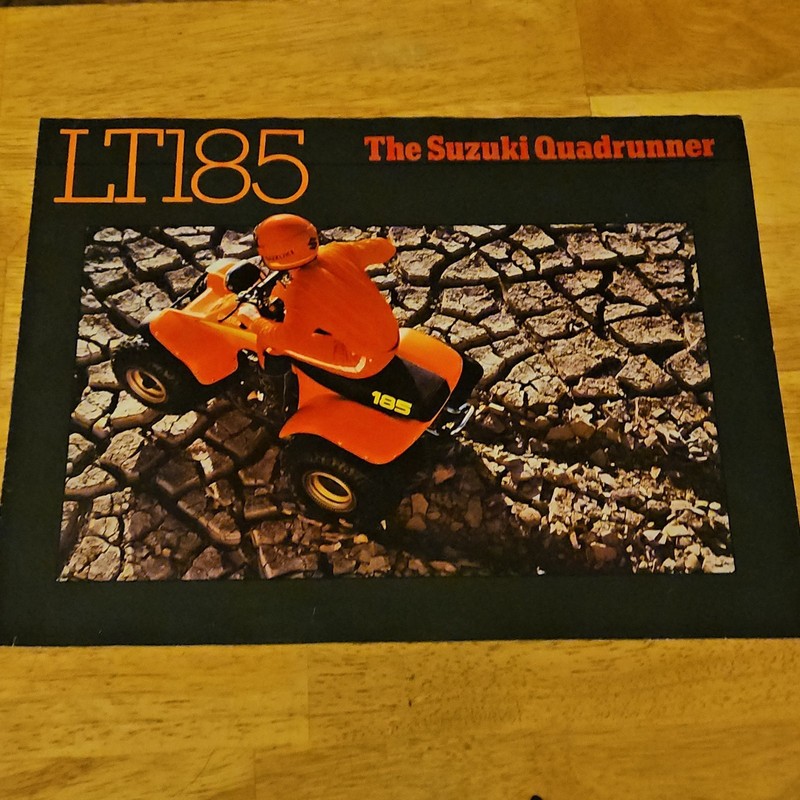 Suzuki LT185 4 Wheeler Quadrunner , original dealer , sales brochure