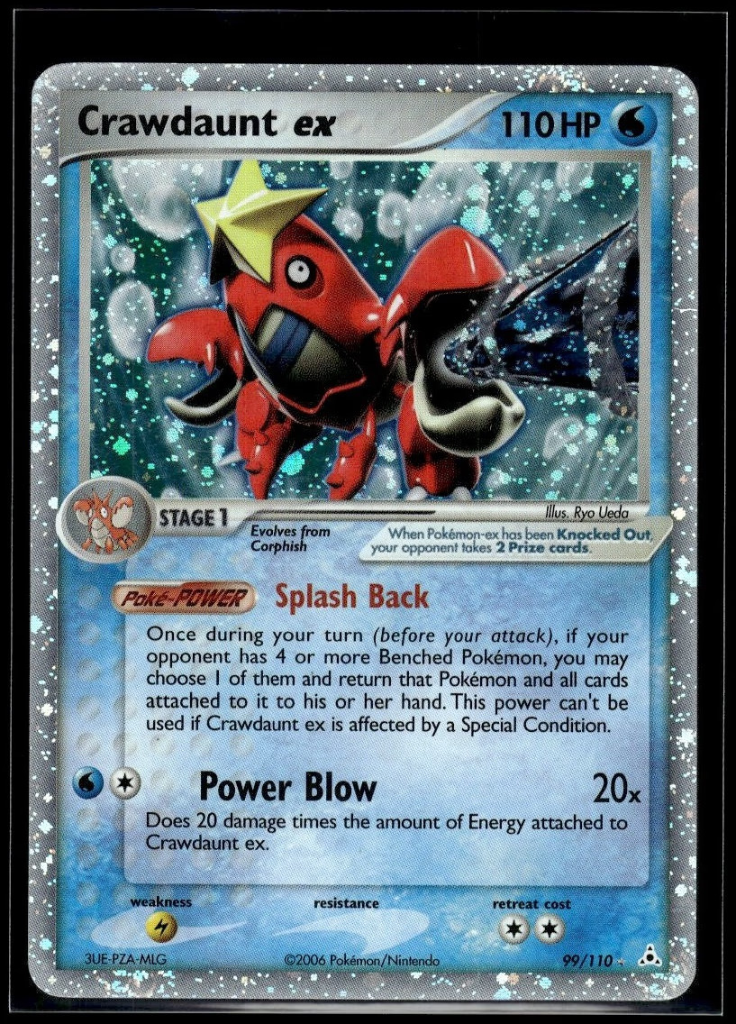 Pokemon Crawdaunt Ex Holofoil 99 Holon Phantoms Rare Holo EX
