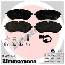 Zimmermann Bremsbelagsatz Bremsklötze vorne 1EA698151D 1EA698151J 21211266