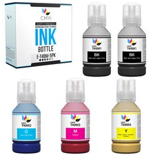5 Pack T49M Sublimation Dye Ink Bottle replacement for Epson SureColor F170 F570