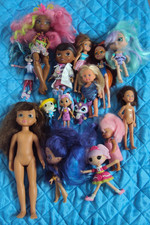 MIXED SMALL PLAY DOLL LOT MATTEL MOOSE SPAGHETTY MCSTUFFINS LALALOOPSY DREAMWORK