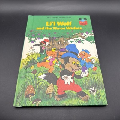 Li'l Wolf and the Three Wishes Vintage Walt Disney Children s Book Club Edition