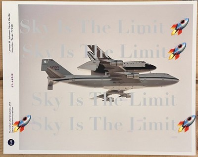 NASA Photo S83-46048 Space Shuttle 905 SCA Ferry Flight Kodak Estate VTG Type 1