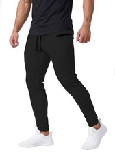 Mens Slim Joggers Tapered Sweatpants Gym Workout Pants for Running Athletic C...