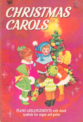 Vintage Whitman Christmas Carols Songbook Piano Voice Guitar 1969 Schulte