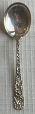 S. Kirk & Son Sterling Silver Repousse 6 1/8 Inch Round Bowl Soup Spoon 33g