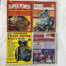 Lot Of 4 Hot Rod Engine Performance Manual Books Supercharger Blueprinting Sbc