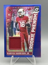 A312 2024 Panini Donruss Optic Rookie Phenom Marvin Harrison Jr. Blue Hyper