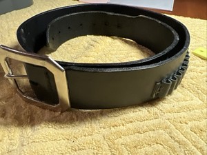 Hunter #122-B Leather .22 Cartridge Belt , 25 Caliber Loops, Size LG