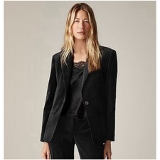 J. Crew Alfie Blazer in Gramercy Twill Black Size 2
