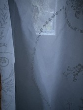 Laura Ashley Josette White Cotton Voile Curtain Fabric 4m