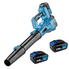 2000W Cordless Air Blower 21V Garden Snow Dust Electric Leaf Blower w/ 2 Battery