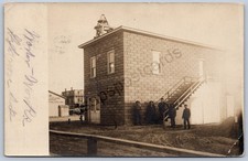 K41/ Highmore South Dakota Postcard RPPC c1910 Water Works Bell 292