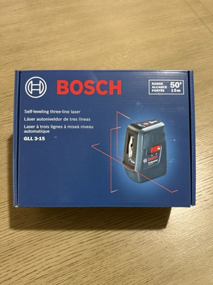 #ad Bosch GLL3 15 Red 50ft Self Leveling Indoor Line Generator Laser Level $44.95