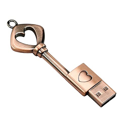64GB USB 3.0 Flash Drive,Cute Key USB Flash Drive with Heart 64GB USB3.0