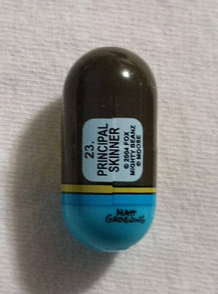 VINTAGE SPIN MASTER 2004 SIMPSONS MIGHTY BEANZ NUMBER 23 PRINCIPAL SKINNER BEAN - Image 2 of 4