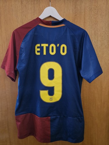 FC Barcelona 2008/2009 Final CL Nº 9 Talla L Samuel Eto’o Nike Vintage - Imagen 9 de 10