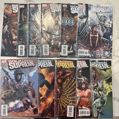 Marvel Comics Squadron Supreme #1 Though 12. Missing #4. Sept 2008