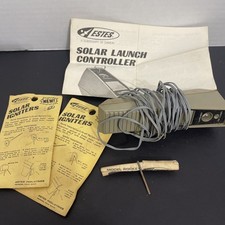 Vintage Estes Rocket Launch Solar Launch Controller W Manual  & Igniters, Key