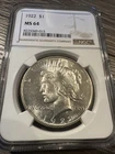 1922 Peace Silver Dollar NGC MS64  Beautiful Coin! 😍
