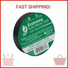 Duck Brand 3/4-Inch by 60 Ft Utility Vinyl Black Electrical Tape, Single Roll 2