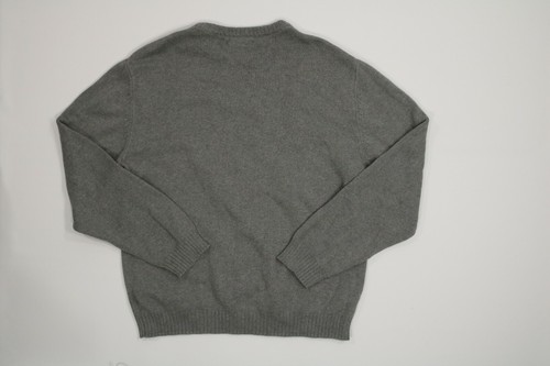 Mens Basic Editions Gray Crewneck Knit Sweater Medium M EUC - Picture 3 of 5