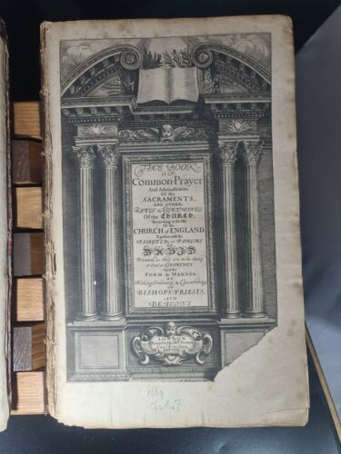1669 BOOK OF COMMON PRAYER By Church of England Good