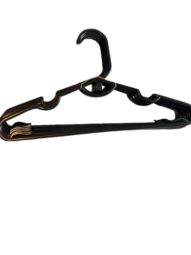 Kids Hangers - 11. 25" x 7" Plastic Black 60 total