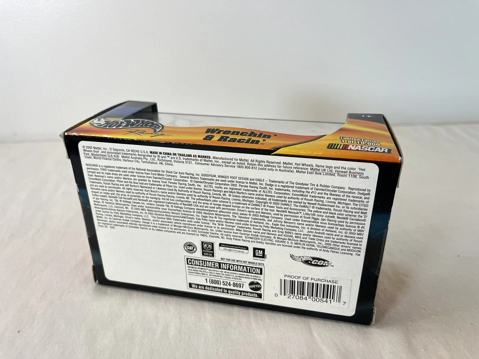 Coches Greg Biffle 16 Grainger 2002 1/64 Wrenchin’ And Racin’ NASCAR Hot Wheels Foto 2 de 3