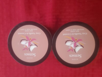AVON Senses COZY VANILLA & COCONUT Body Scrub 9 oz LOT of 2 