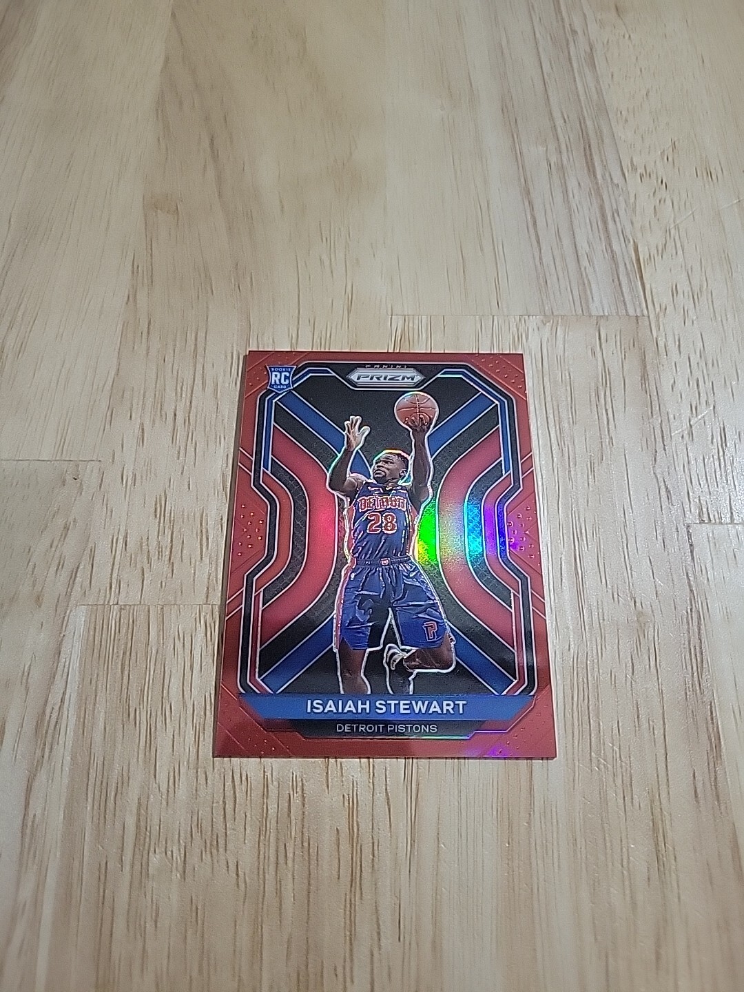 2020-21 Prizm ISAIAH STEWART Red Prizm /299 #254 Rookie RC Detroit Pistons SP