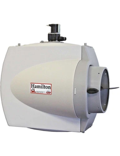 Hamilton 12HF Whole House Water Saver Flow-Through Humidifier w/ Evaporator Pad