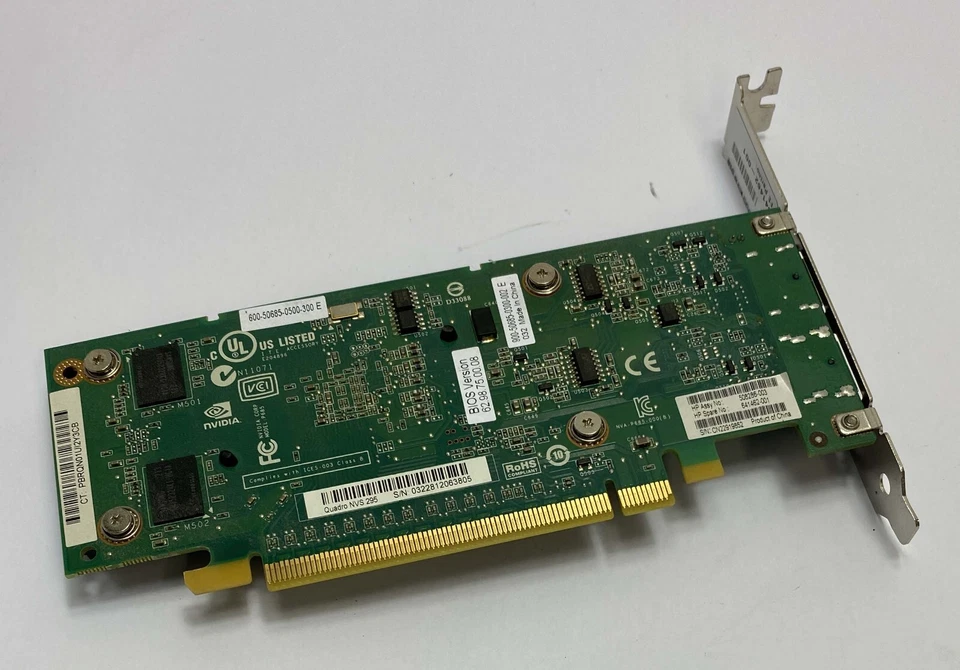 256MB HP 641462-001 nVidia Quadro NVS 295 Dual DisplayPort PCI-e Graphics Card - Image 3 of 4