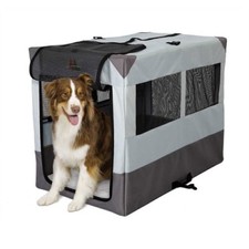 Dog Camper Portable Soft Sided Travel Tent Crate Kennel M 32"H x 42"W x 26" D