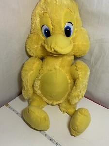 Happy Easter Ganz  25” Lg Yellow Stuffed Duck Rare Quack Jeep Friend