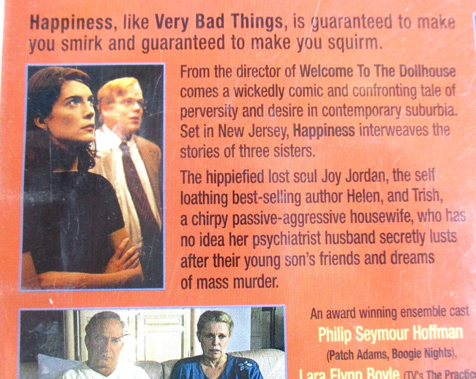 Happiness a Film de Todd Solandz R18+ PAL R4 Aust. Magna Pacific 1996 probado Foto 4 de 4