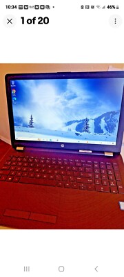 15.6'' HP Laptop i3-7100U 8GB RAM 256 SSD FRESH Win10 Office Battery READY TO USE