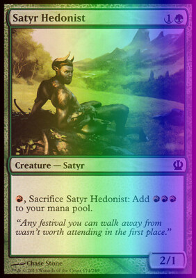 MTG Magic the Gathering Satyr Hedonist (174/260) Theros LP FOIL | eBay