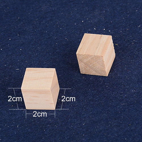 100 Holz Würfel 20mm Blanko Deko Basteln Bastelmaterial Natur DIY - Bild 2 von 8