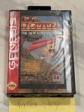 Pac-Man 2 The New Adventures First Run Holo Cover (Sega Genesis) NEW SEALED RARE