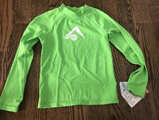 NEW Kanu Girls Rashguard Long Sleeve Swim Shirt - Green - Size Xs 6 